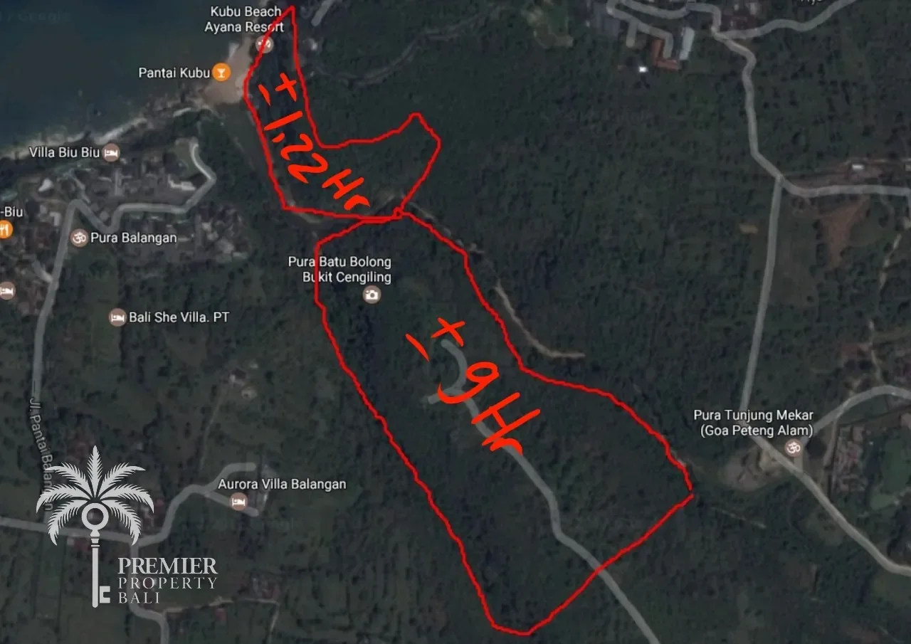 BALANGAN HILLS — two coastal parcels totalling 10.2 hectares of prime land — Balangan, Bali (photo 1)