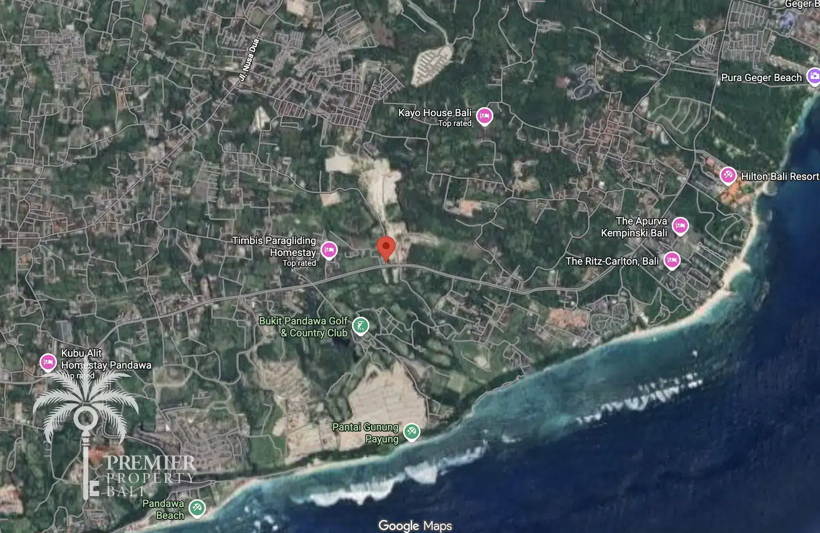 NUSA DUA SOUTH — 5.59 hectares of contoured land with panoramic ocean views — Nusa Dua, Bali (photo 1)