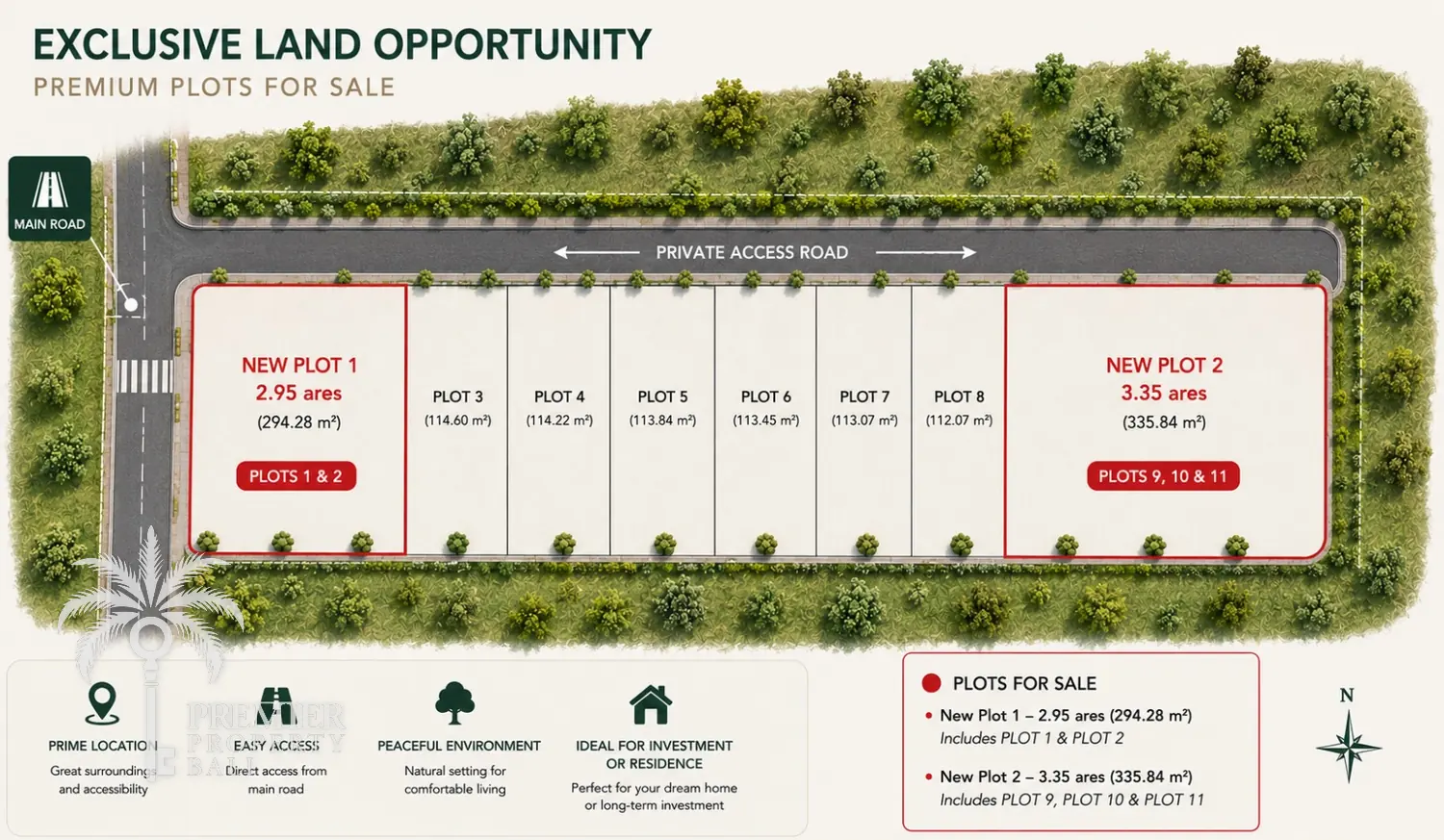BALANGAN, two leasehold plots of 2.95 and 3.35 are beside a new villa complex — Balangan, Bali (photo 6)