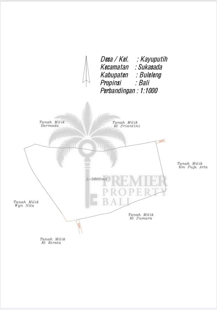 LOVINA — 4,500 sqm freehold overlooking Lovina Beach — Lovina, Bali (photo 2)