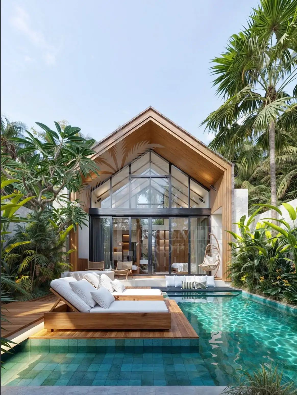 THE TEAK RETREAT — modern tropical 1BR sanctuary in Sayan's serene jungle — Ubud, Bali (photo 1)