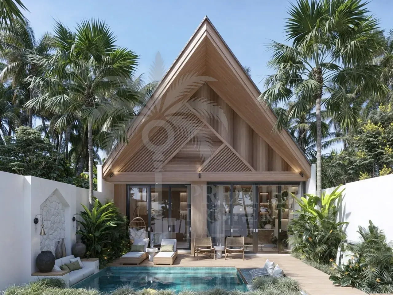 THE TEAK SANCTUARY — Maldivian-inspired 1BR with private pool in a jungle setting — Ubud, Bali (photo 1)