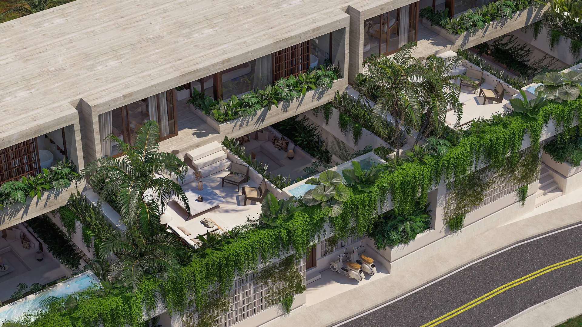 BINGIN HILLS — completed 3BR with private pool and direct ocean views — Bingin, Bali