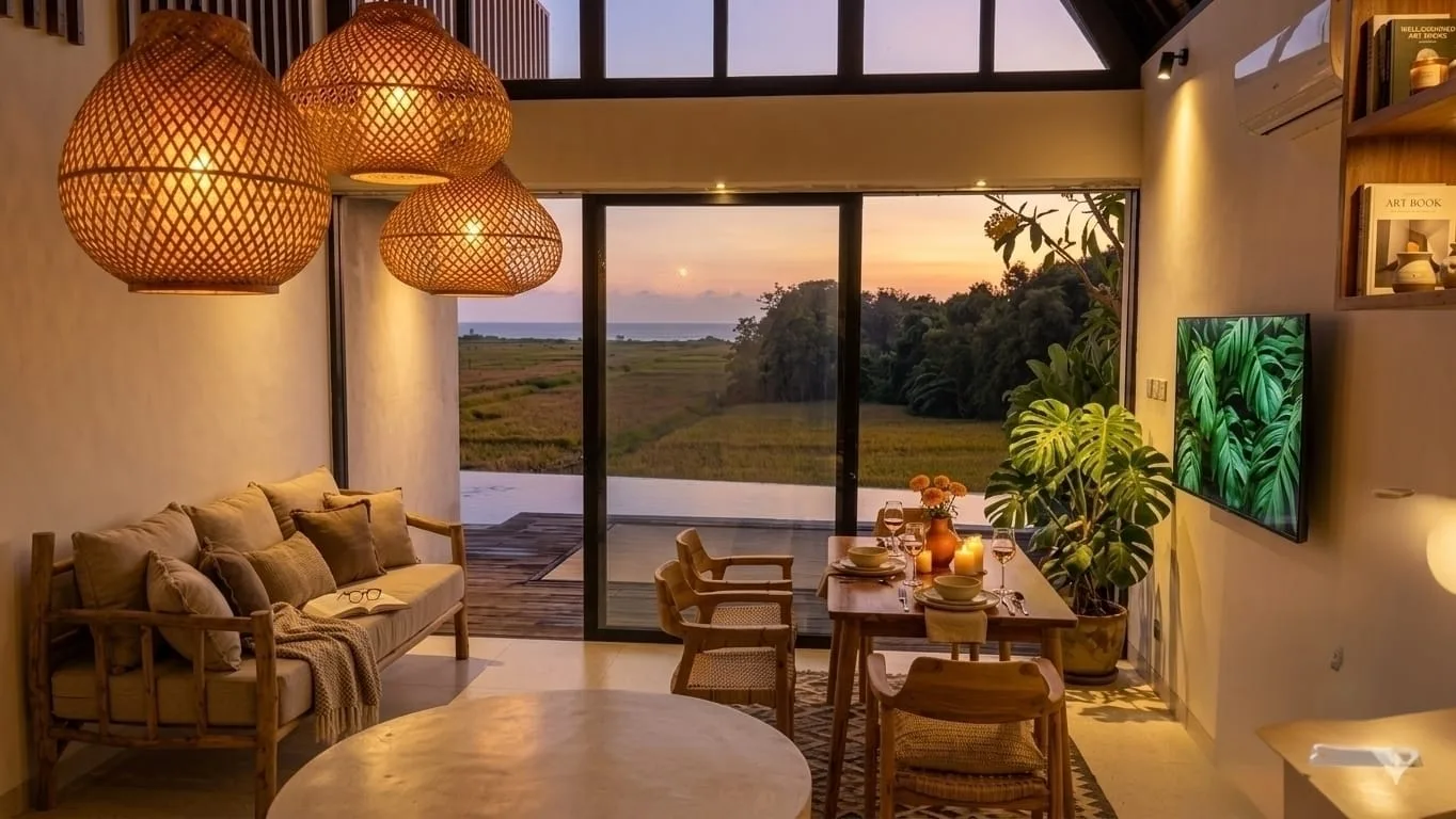 GREEN COAST — fully furnished 2-storey sanctuary, moments from the beach, 25-year lease — Tabanan, Bali (photo 1)